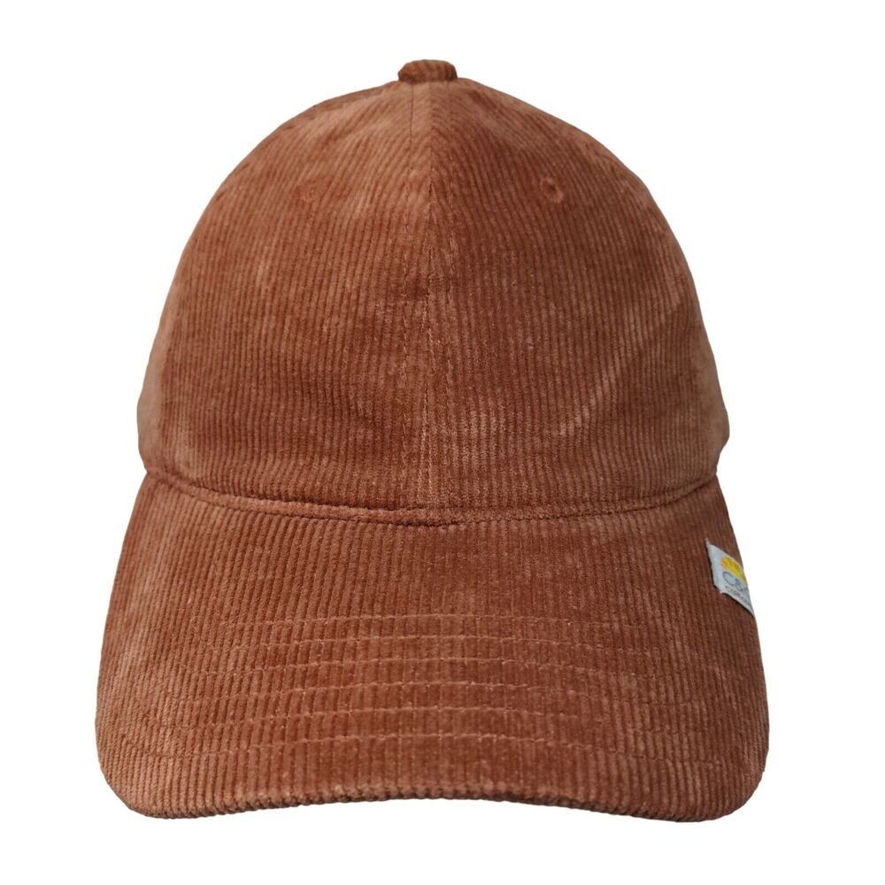C&C California Strapback Hat Brown One Size Corduroy Adjustable 6 Panel